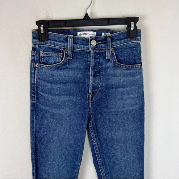 Re/done Mid 70’s High Rise Buttonfly Jeans Size 24 - Picture 5 of 11